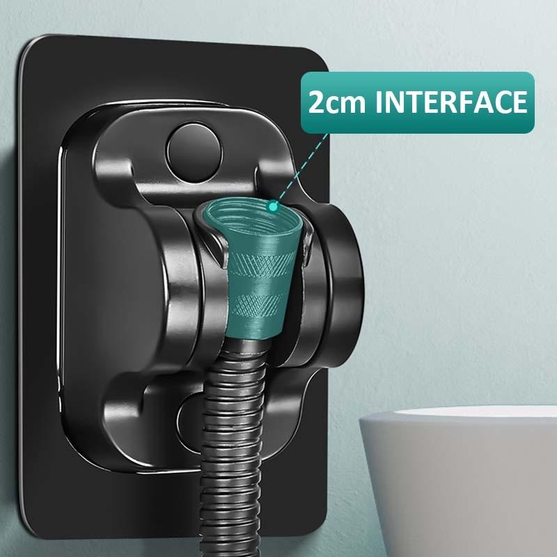 Adjustable Adhesive Shower Head Holder No Drill Wall Mount For Handheld Showers 3