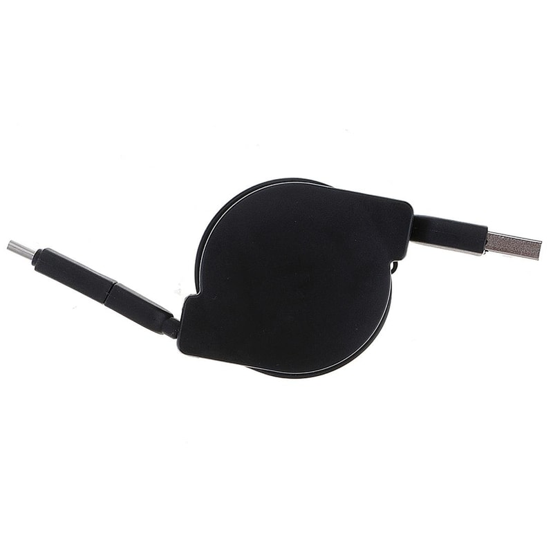 Retractable 2 In 1 USB Cable 1m Fast Charging Micro USB To Type C Cable 5