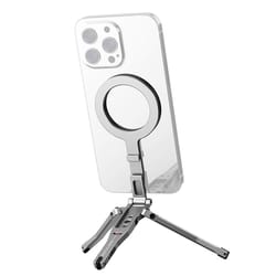 foldable magsafe tripod mount with magnetic phone stand grip and desk clamp