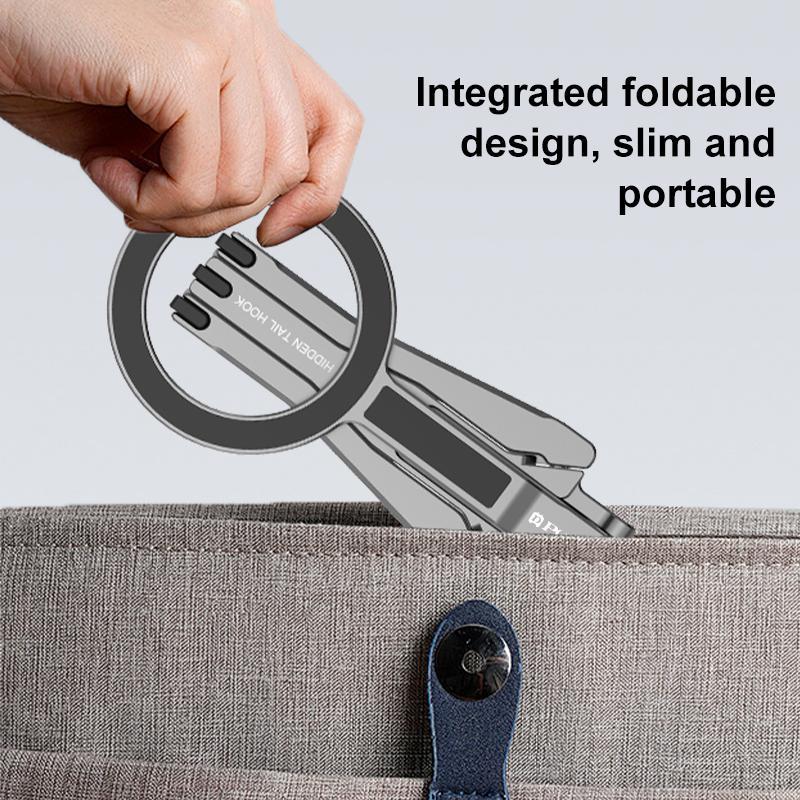 Foldable MagSafe Tripod Mount With Magnetic Phone Stand Grip And Desk Clamp 6