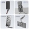 Foldable MagSafe Tripod Mount With Magnetic Phone Stand Grip And Desk Clamp 7