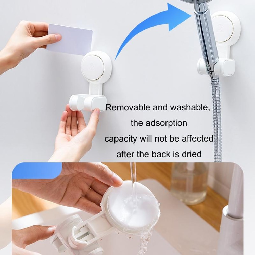 Universal Adjustable Shower Head Holder Drill Suction Cup Shower Bracket