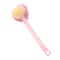 Long Handle Bath Brush And Loofah Soft Bristle Back Scrubber Pink 1