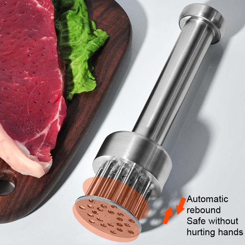 Stainless Steel Meat Tenderizer Tool With 21 Needles For Juicy Steaks 6