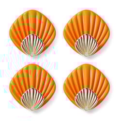 seashell adhesive wall hooks set no drill waterproof bathroom & kitchen sticky hooks