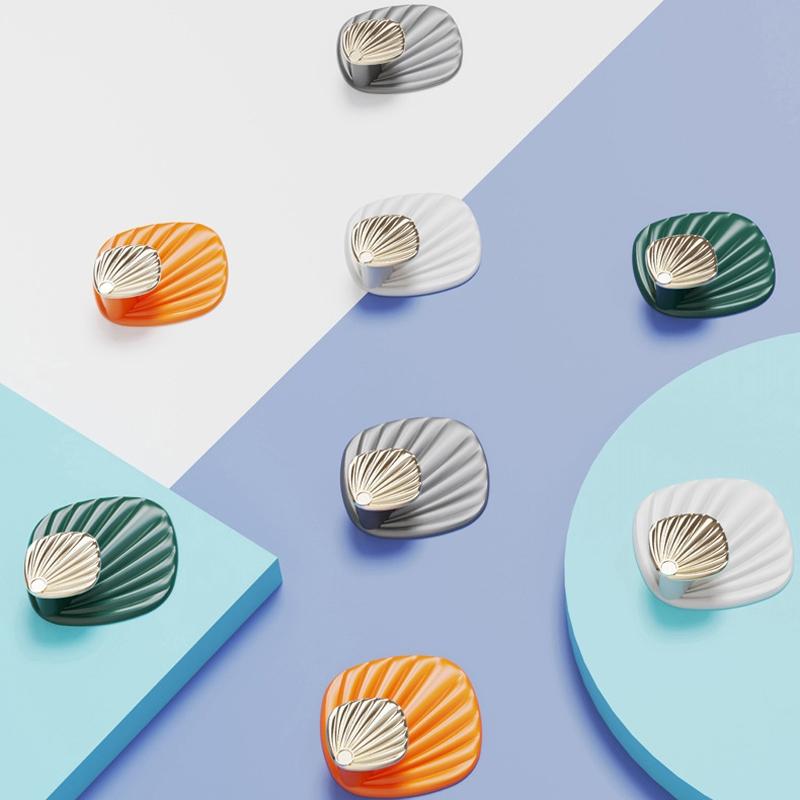Seashell Adhesive Wall Hooks Set No Drill Waterproof Bathroom Kitchen Sticky Hooks 1