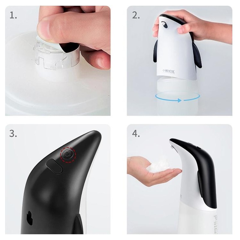Touchless Foaming Soap Dispenser USB Rechargeable Wall Mount Or Countertop 5