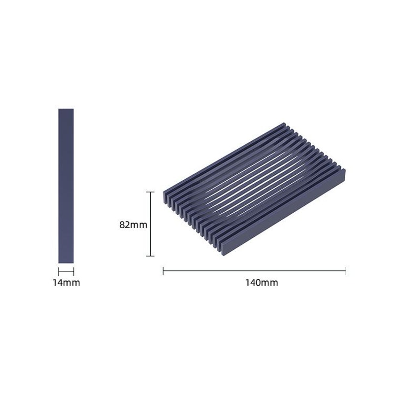 Soft Rubber SelfDraining Soap Dish For Bathroom Countertop Bar Soap 2