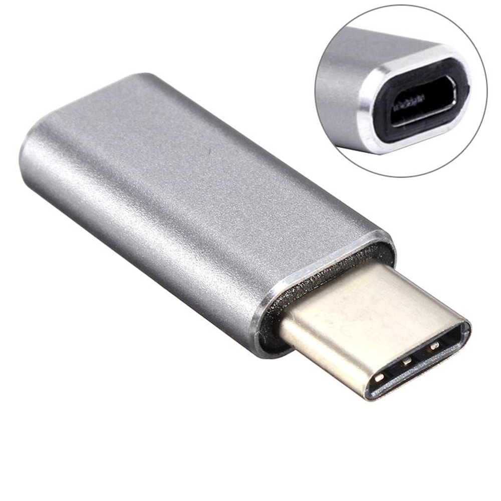 Aluminum USB C Adapter Micro USB To Type C Converter For Fast Charging Data Transfer 0