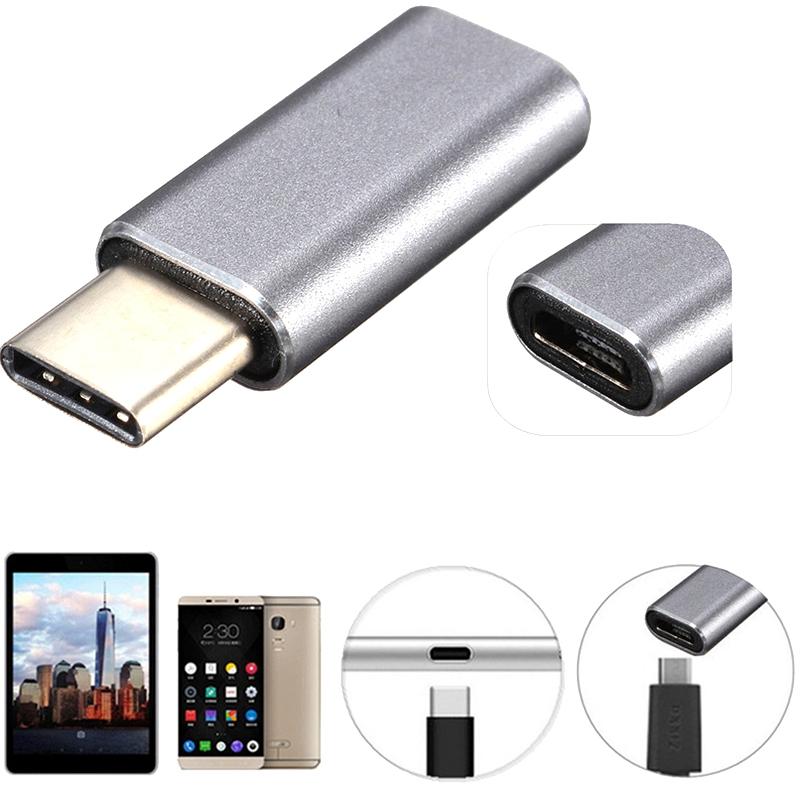 Aluminum USB C Adapter Micro USB To Type C Converter For Fast Charging Data Transfer 1