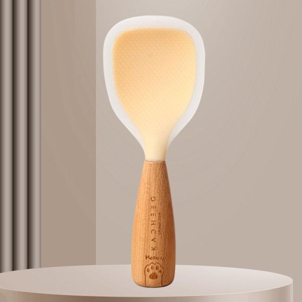 Standing Non Stick Silicone Rice Ladle Spoon For Rice Cooker Heat Resistant Kitchen Paddle 9