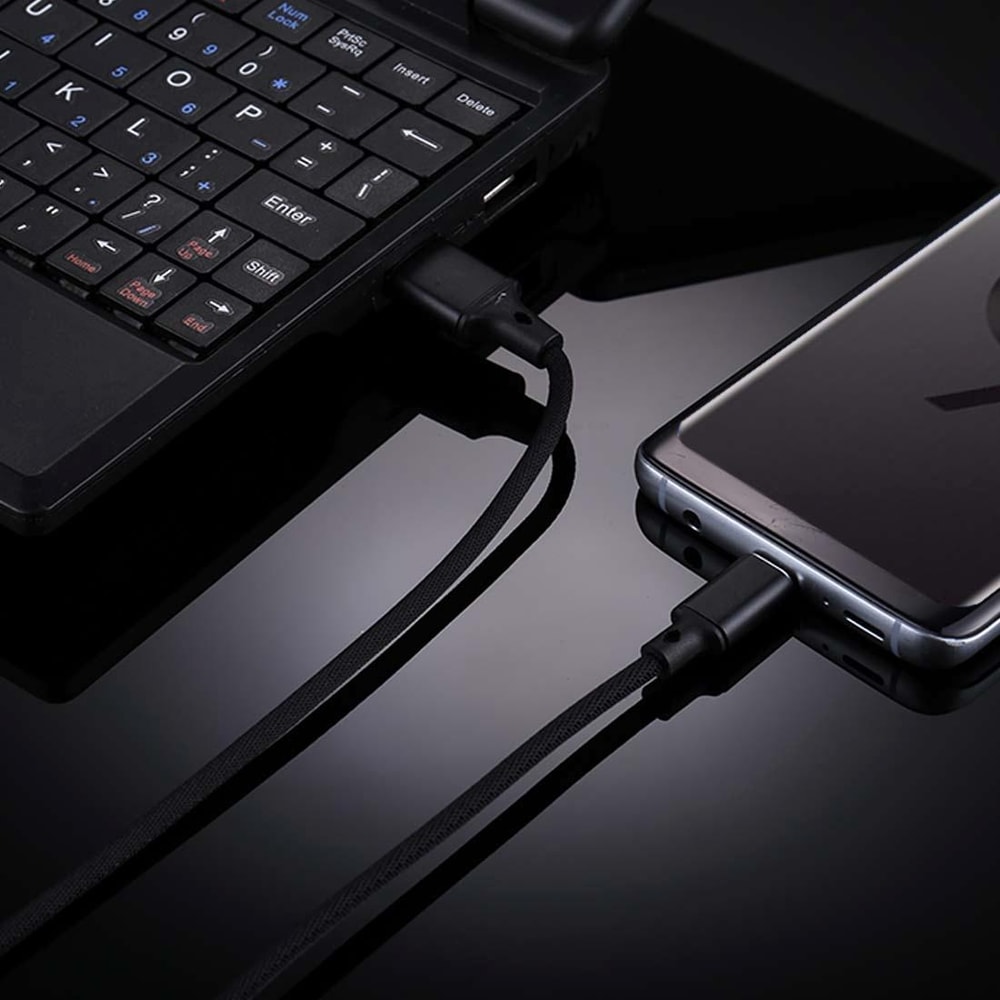 1m USB C Charging Cable Nylon Braided Fast Charging Type C Data Sync Cord 9