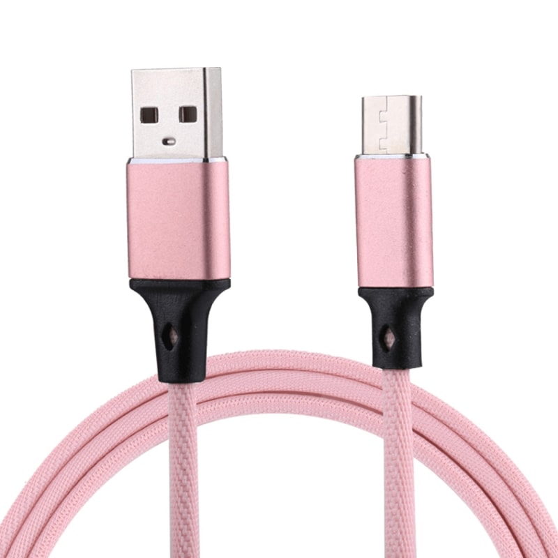 1m USB C Charging Cable Nylon Braided Fast Charging Type C Data Sync Cord 5
