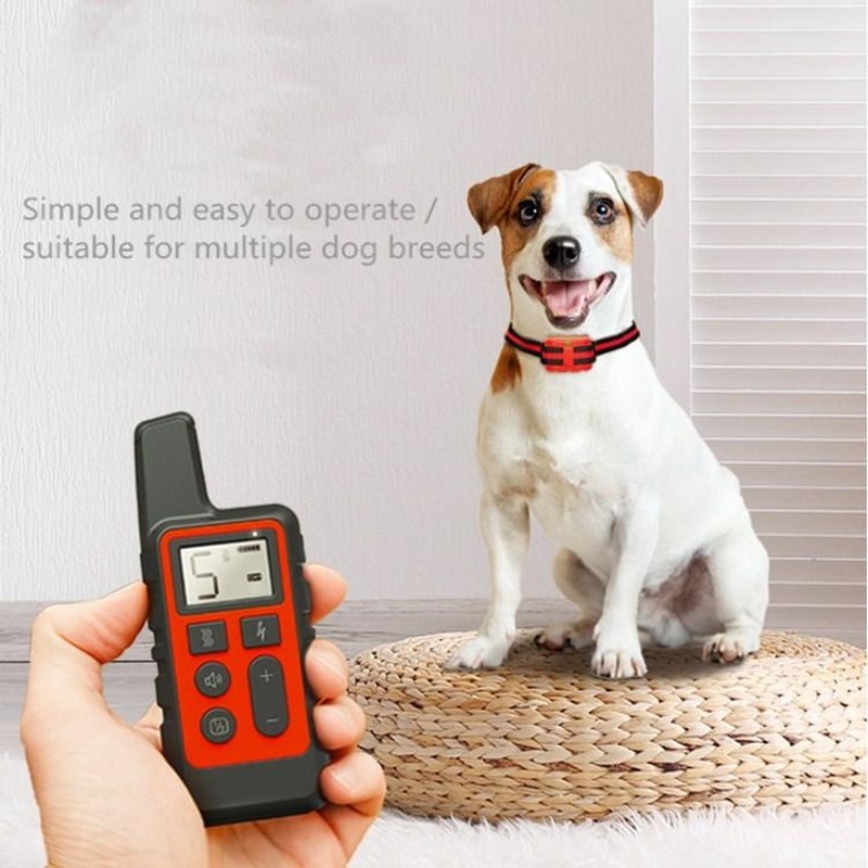 Remote Dog Training Collar Waterproof Rechargeable Bark Control System 1