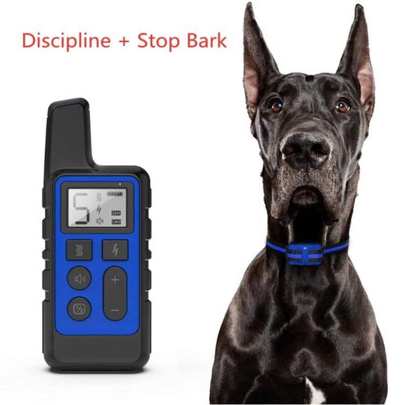 Remote Dog Training Collar Waterproof Rechargeable Bark Control System 2