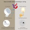360 Magnetic LED Cabinet Light With Remote USB Rechargeable Motion Night Light 2