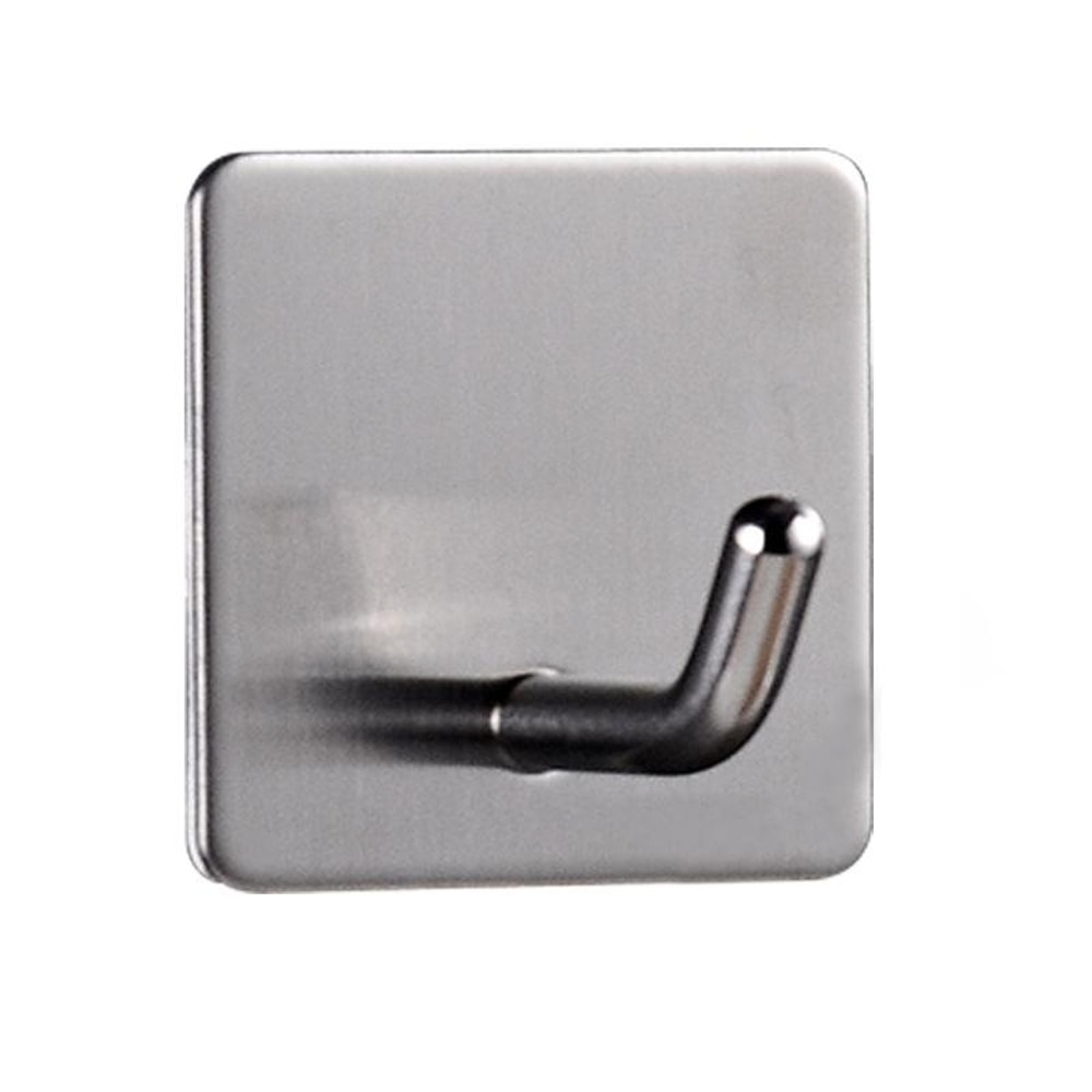 Stainless Steel Adhesive Wall Hook for Bathroom Kitchen No Drill Towel Holder