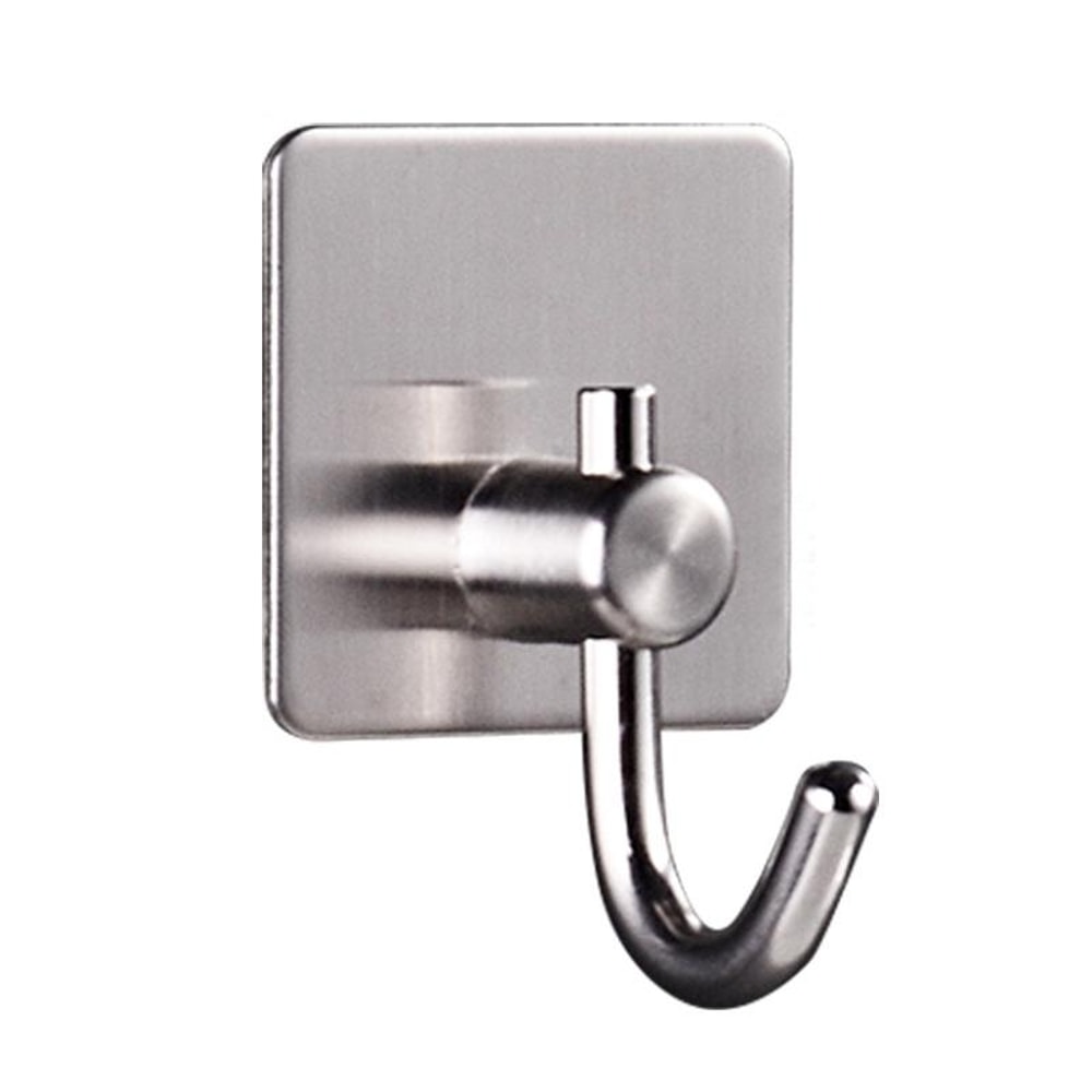 Stainless Steel Adhesive Wall Hook for Bathroom Kitchen No Drill Towel Holder