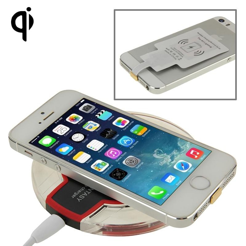 Qi Wireless Charger Pad With 8Pin Receiver For Seamless Wireless Charging 1