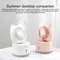 Cat Shape Rechargeable Desktop Humidifier Fan Portable Mist Cooling Mini Desk Air Cooler
