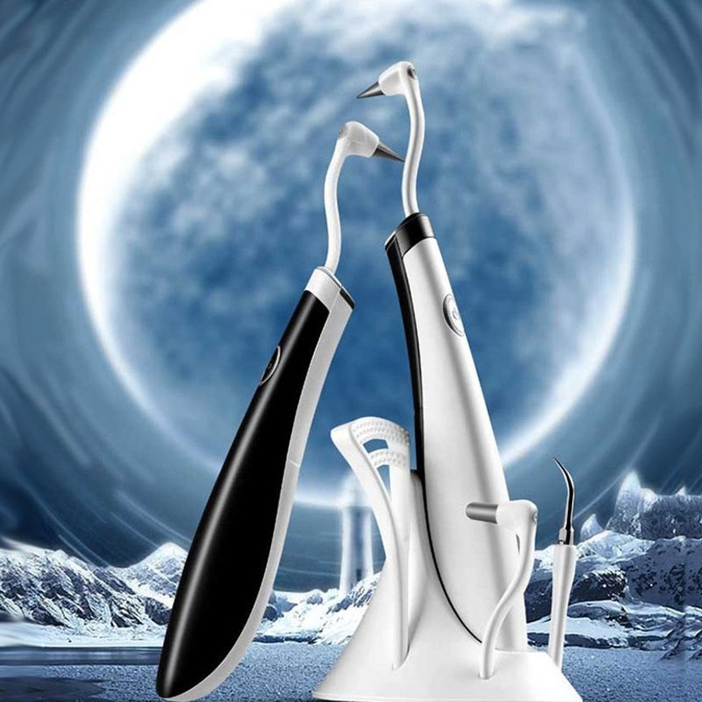 Portable Ultrasonic Teeth Cleaner Sonic Dental Scaler Tartar Remover Tool with LED Dental Care Device