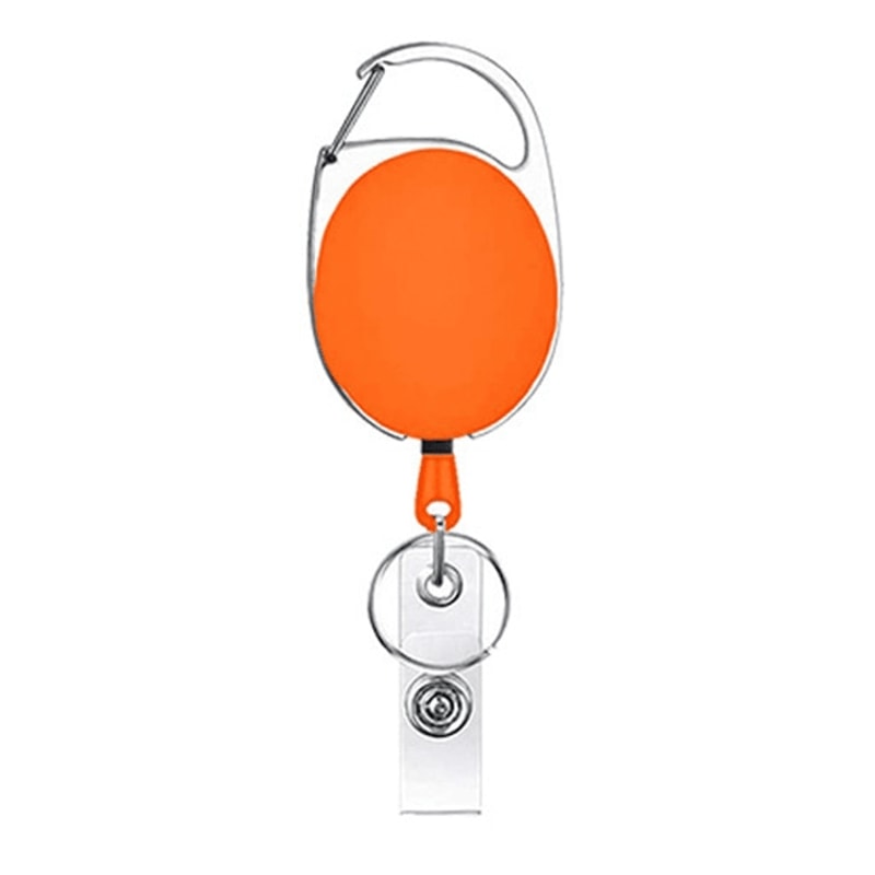 Heavy Duty Retractable Badge Reel With Metal Clip ID Card Holder For Office Work And Daily Use 5