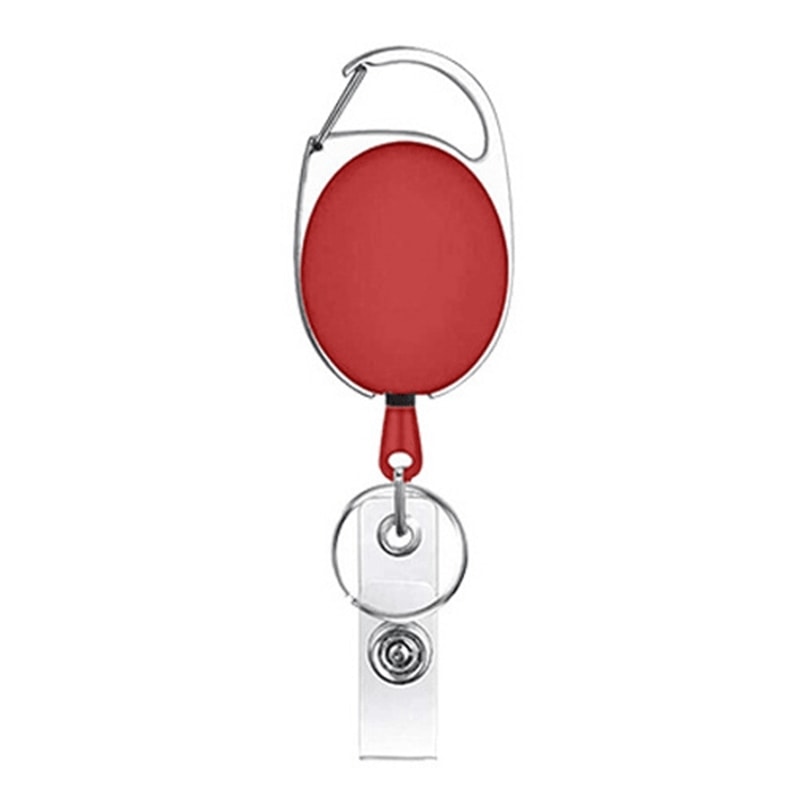 Heavy Duty Retractable Badge Reel With Metal Clip ID Card Holder For Office Work And Daily Use 7