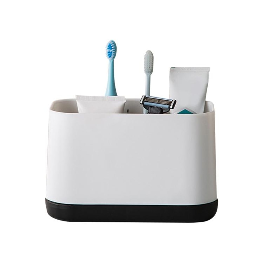 Removable Toothbrush Holder And Toothpaste Organizer For Bathroom Countertops 2