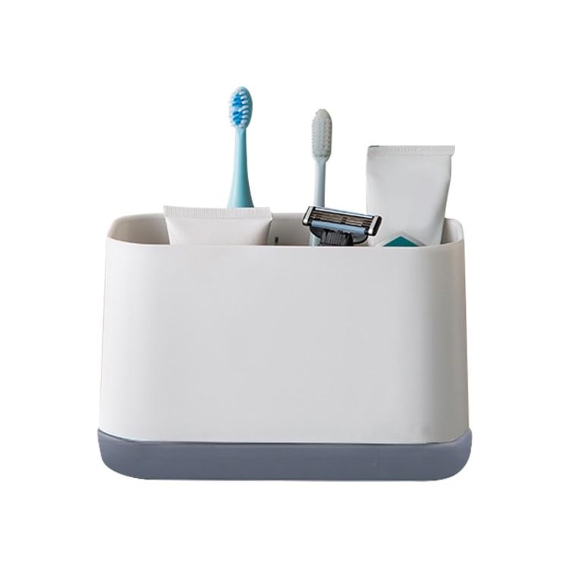 Removable Toothbrush Holder And Toothpaste Organizer For Bathroom Countertops 8