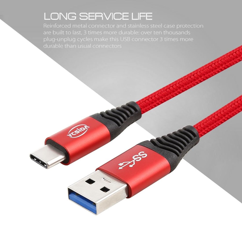 Fast Charging USB To Type C Cable 12M High Speed Data Sync Durable Copper Wire Charger 1
