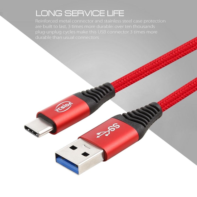 Fast Charging USB To Type C Cable 12M High Speed Data Sync Durable Copper Wire Charger 1