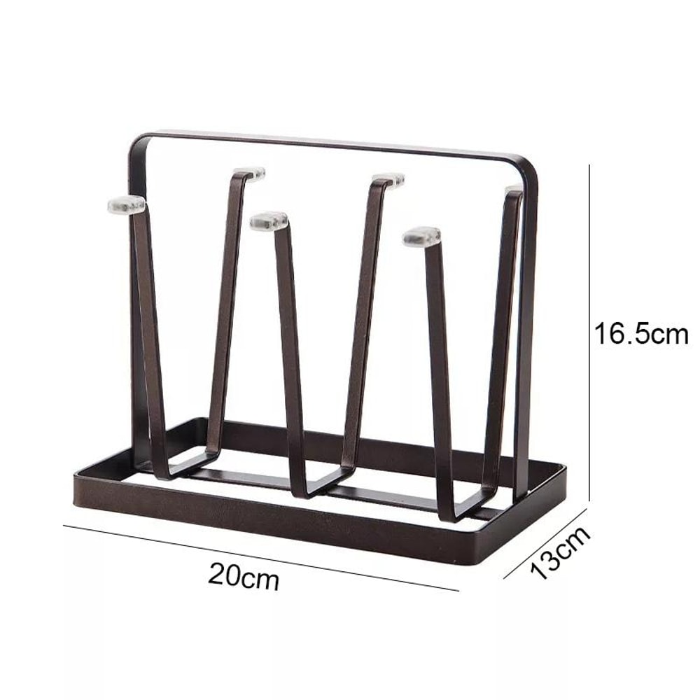 Iron Art Inverted Cup Drying Rack Kitchen Cup Holder Stand