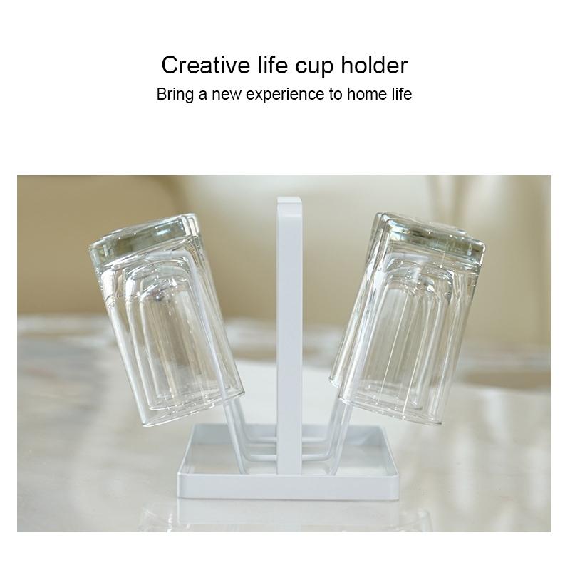 Iron Art Inverted Cup Drying Rack Kitchen Cup Holder Stand