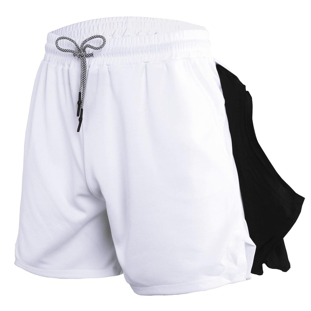 Men Quick Dry Athletic Shorts With Towel Loop Breathable Gym Running Shorts 4