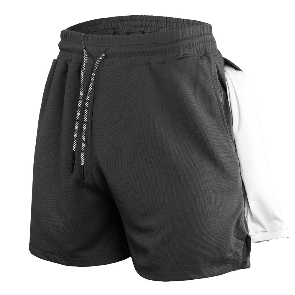 Men Quick Dry Athletic Shorts with Towel Loop Breathable Gym Running Shorts