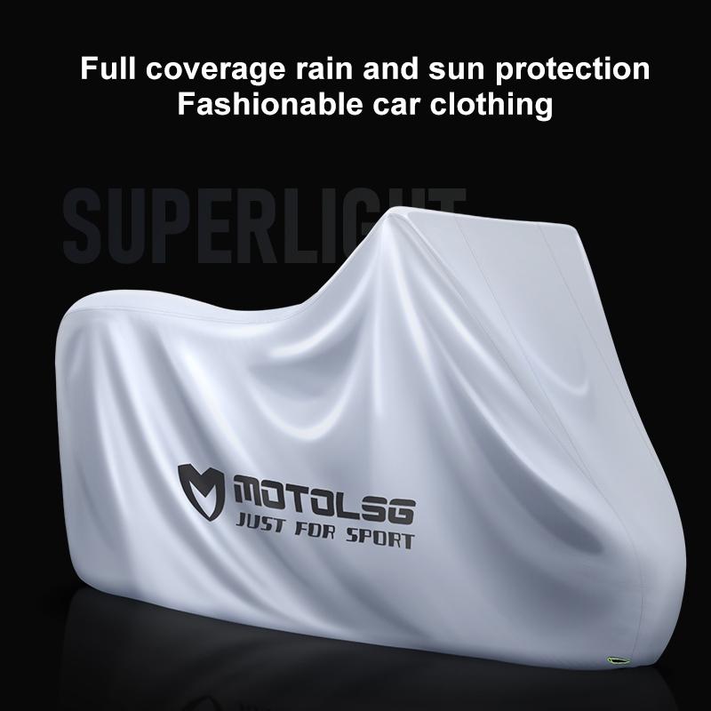 AllWeather Motorcycle Cover Waterproof UV Dustproof Protector For Outdoor Storage 2