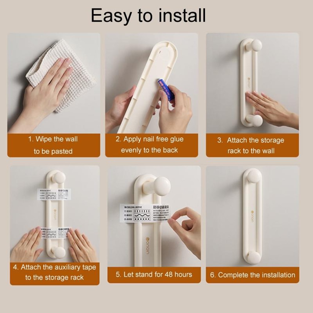 Retractable Clothes Rack Organizer HoleFree Balcony Storage Shelf SpaceSaving Drying Rack 9