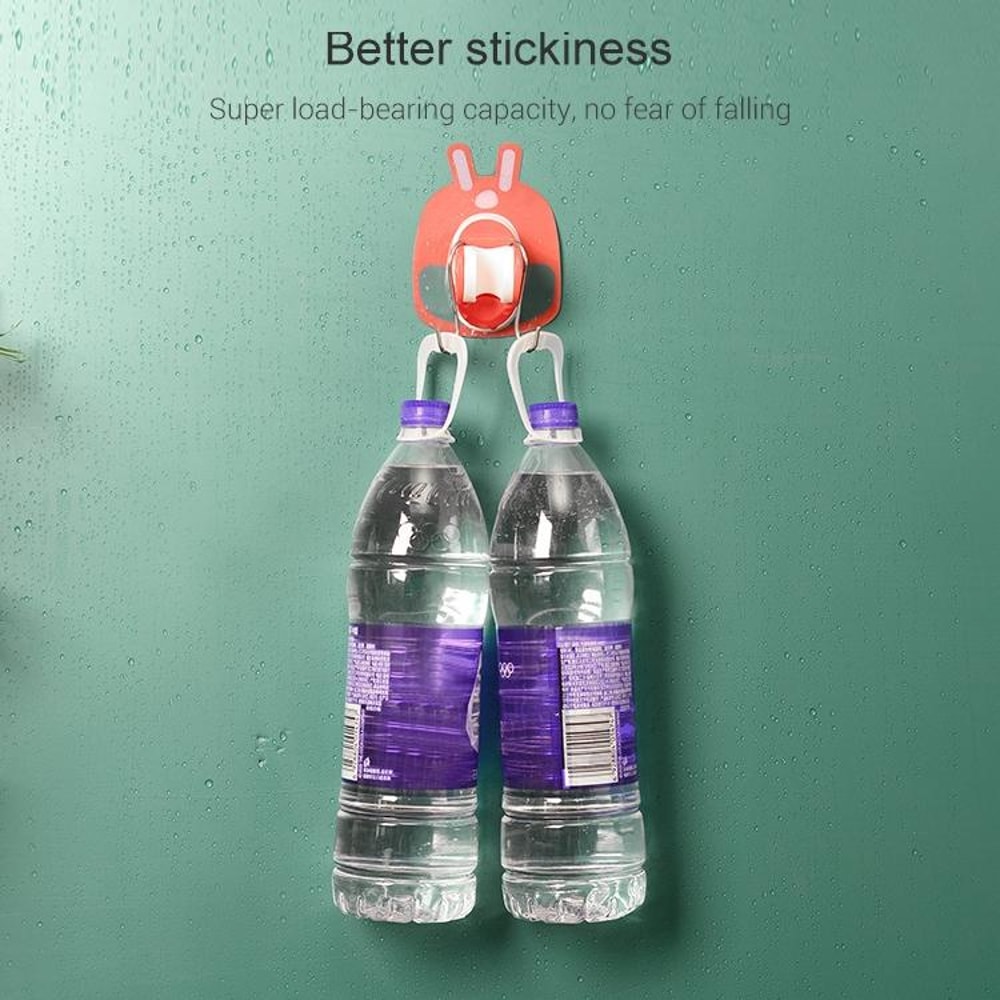 Cute Bear Adhesive Shower Head Holder Adjustable No Drill Wall Bracket 4