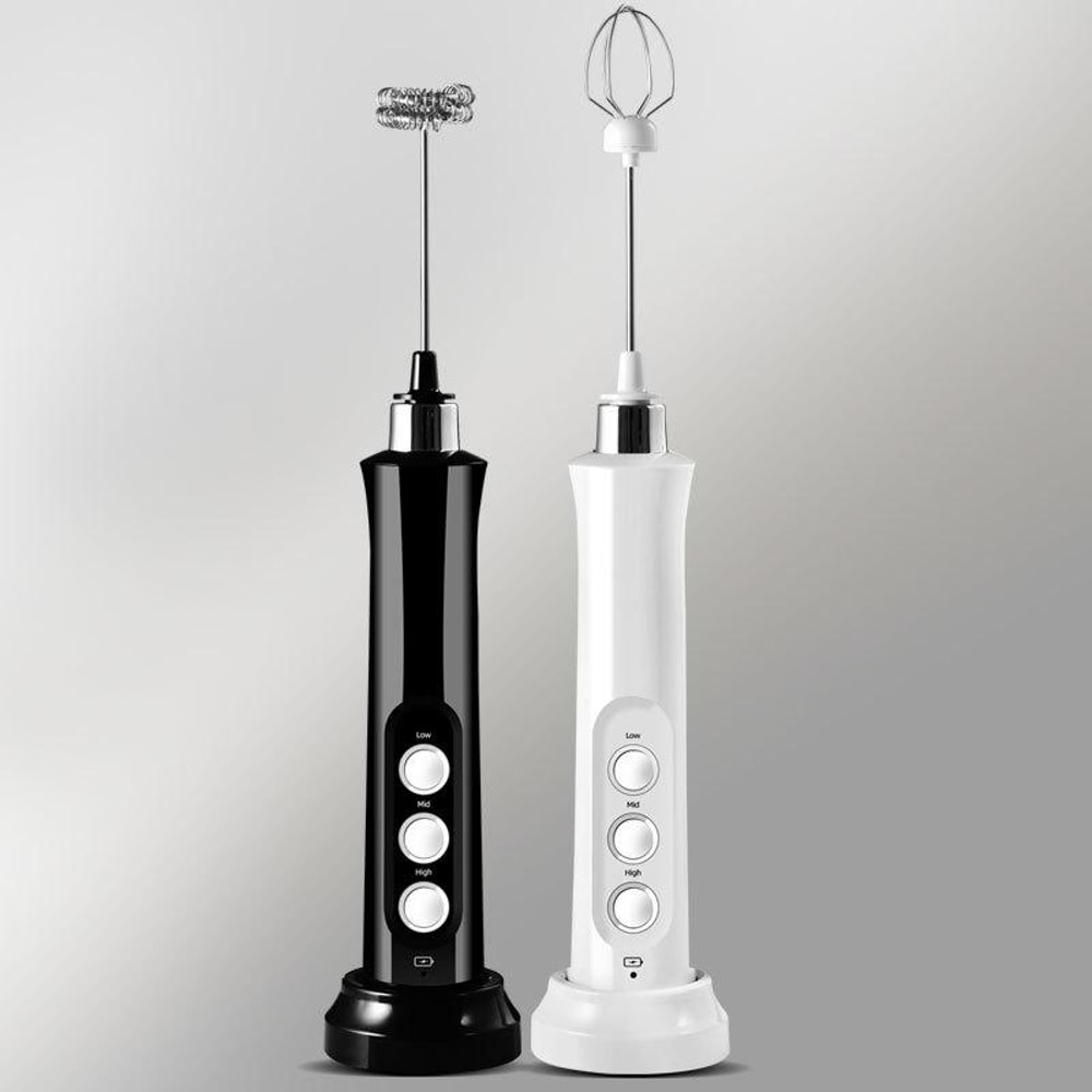 Rechargeable Handheld Milk Frother & Electric Whisk Mixer USB Charging Mini Baking Stirrer