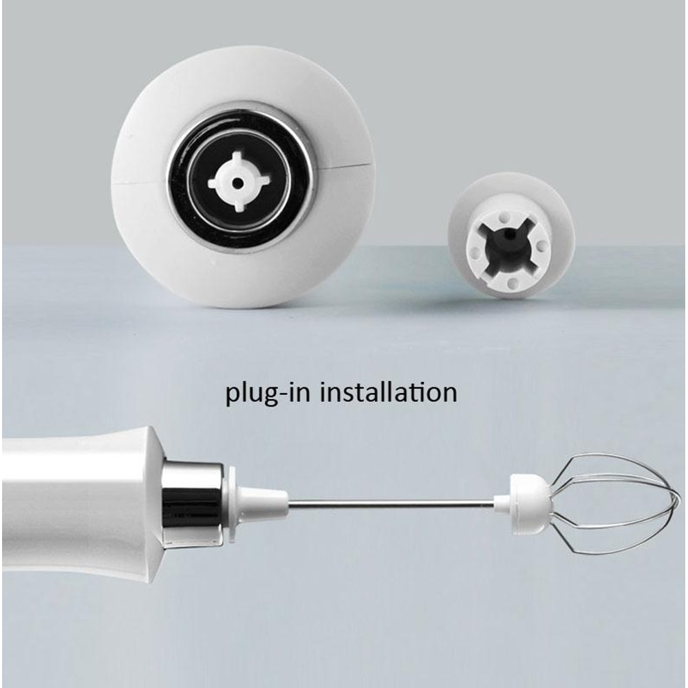 Rechargeable Handheld Milk Frother & Electric Whisk Mixer USB Charging Mini Baking Stirrer