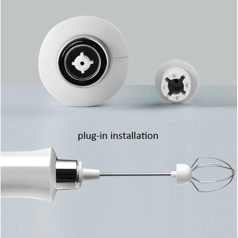 Rechargeable Handheld Milk Frother & Electric Whisk Mixer USB Charging Mini Baking Stirrer