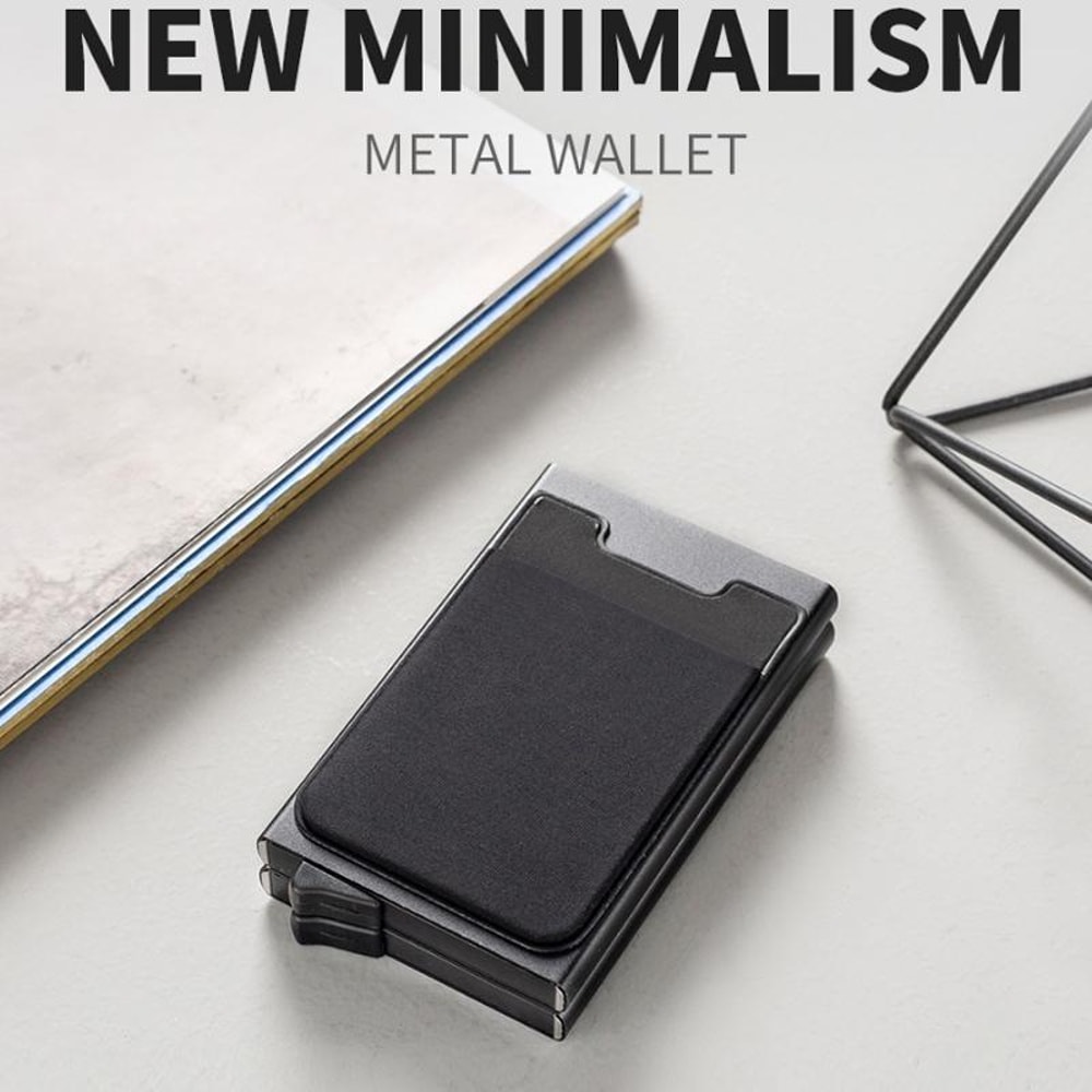 RFID Blocking Aluminum Wallet PopUp Card Holder Slim Secure Credit Card Case 4