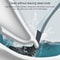 Silicone Toilet Brush With Holder Wall Mounted Bathroom Cleaner 1