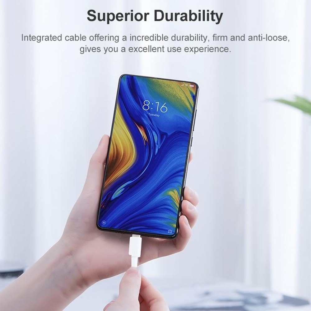 Fast Charge USB C Cable 1m Durable USB Type C Charging Cord 1