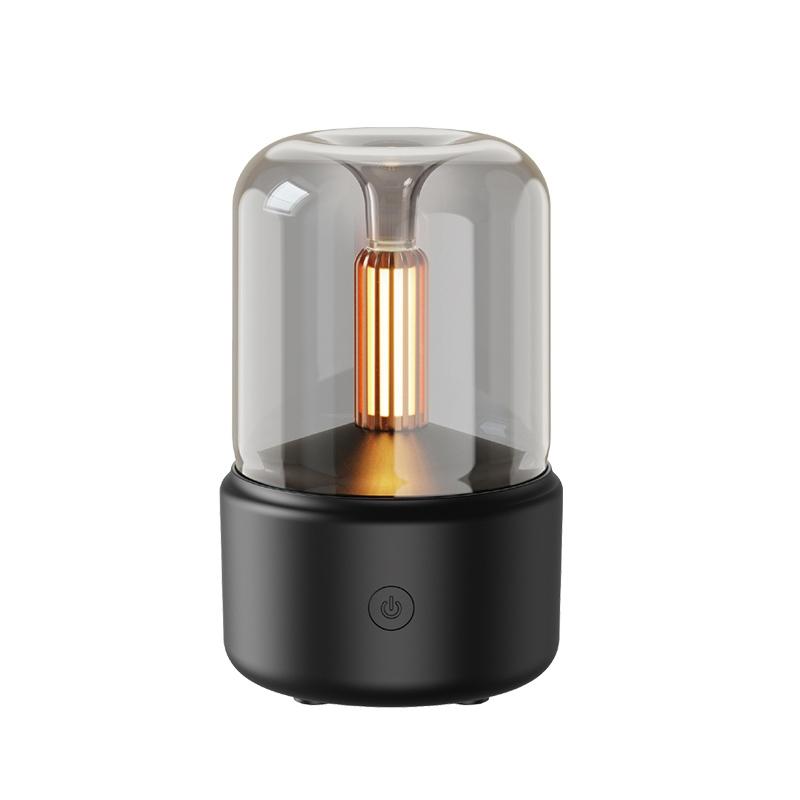 Flame Glow Candlelight Diffuser USB Night Light Humidifier With Essential Oil Aroma 4