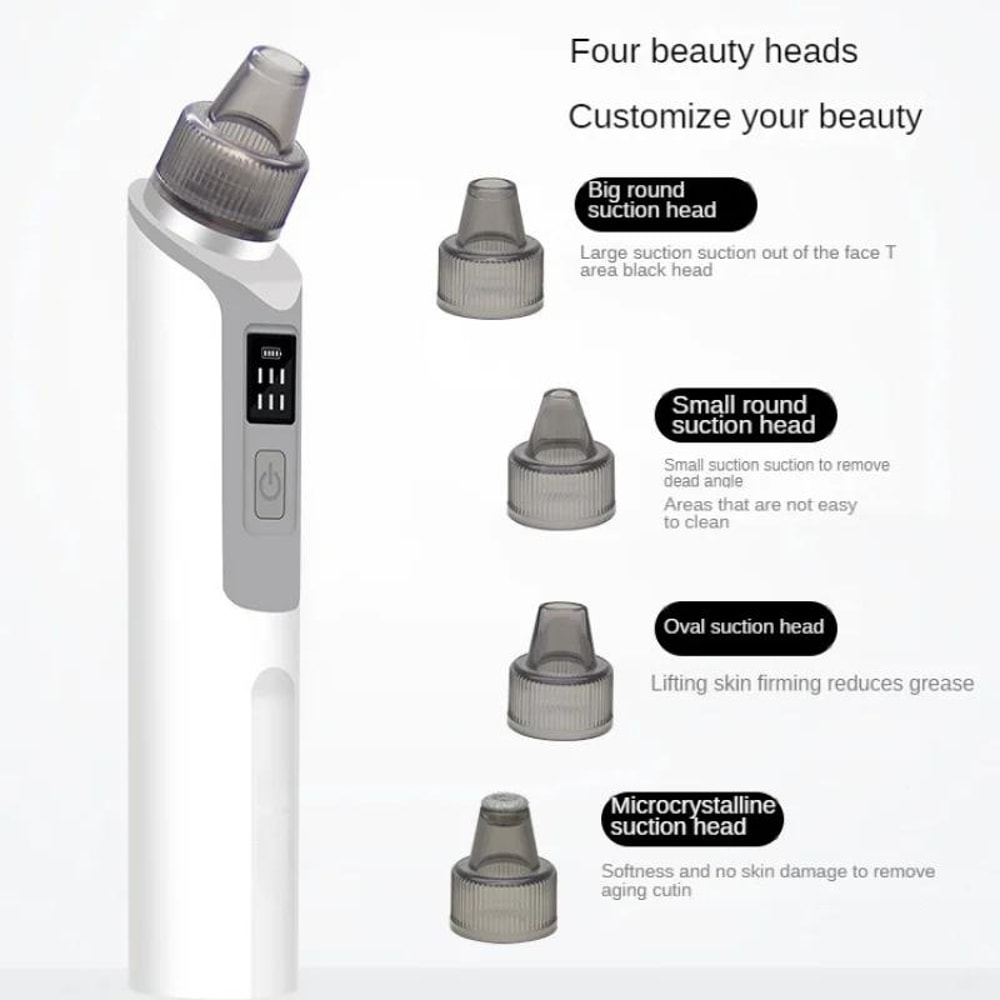 peed Electric Blackhead Remover Vacuum with LCD Display Facial Pore Cleaning Device