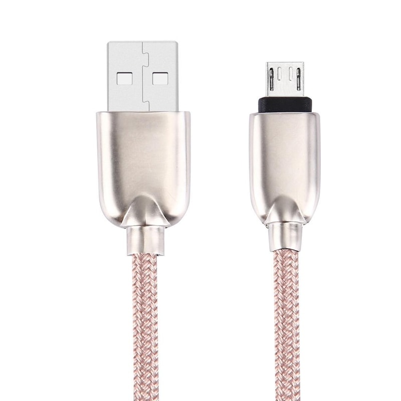 Durable Micro USB Charging Cable 1M Woven Fast Sync Cable With Copper Cores 2