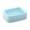 Dual Layer Soap Dish With Drain Plastic Soap Saver Holder 0