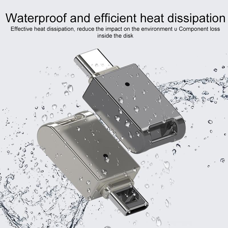 64GB USB C Flash Drive Metal Keychain Portable Type C USB Drive 1