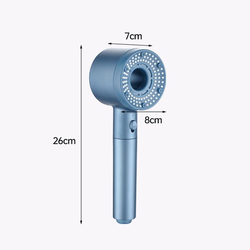 High Pressure Filtered Shower Head With 5 Spray Modes And Water Saving Stop Button 2